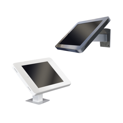 PadBuddy Streamline Dual pöydälle, tiskeille ja seinälle asennettava metallinen tablet-teline